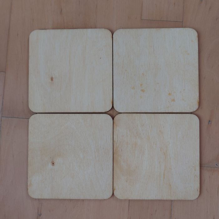Podkładki pod kubek DMUCHAWCE LAWENDA 6szt hand made