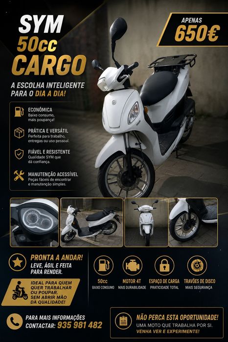 Vendo mota SYM  50cc