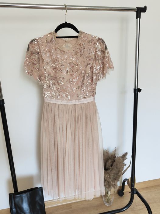 Sukienka balowa koktajlowa tiul cekiny Needle & Thread