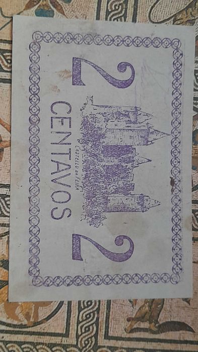 Cédula 2 Centavos 1921 Câmara da Feira