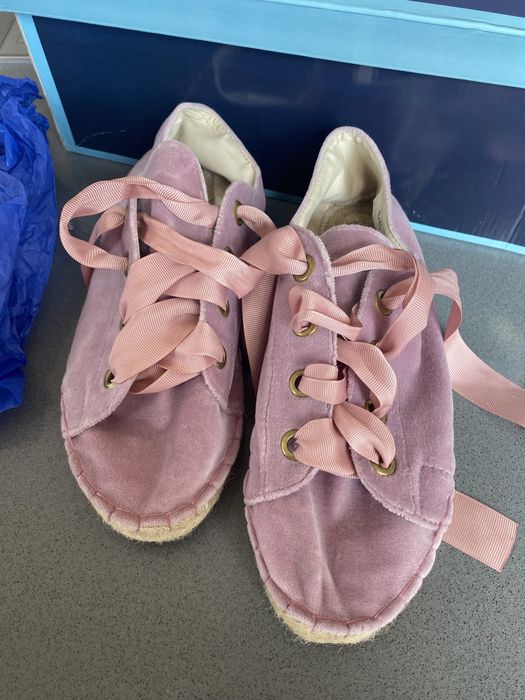 Buty dots espadryle różowe r.37