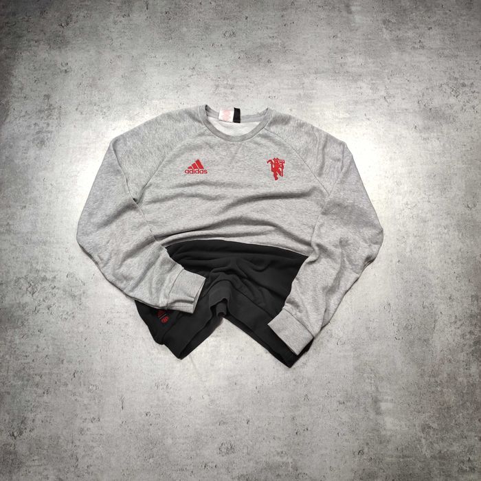 MĘSKA Bluza PIŁKA NOŻNA Adidas Manchester UTD United Red Devils Logo