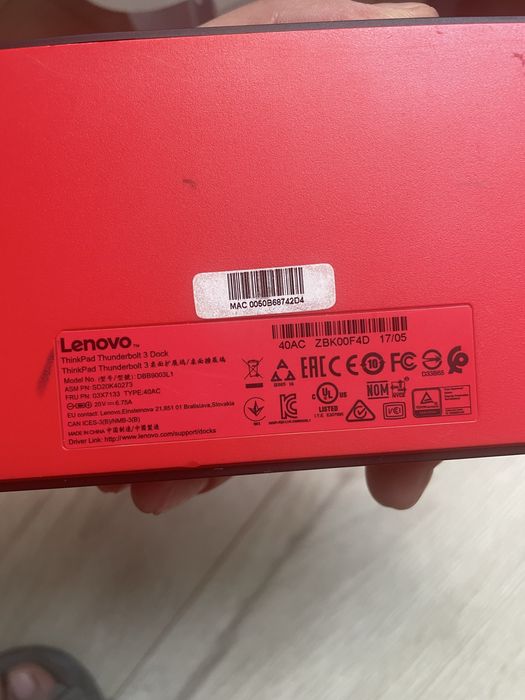 Док-станція Lenovo ThinkPad Thunderbolt 3 Dock
