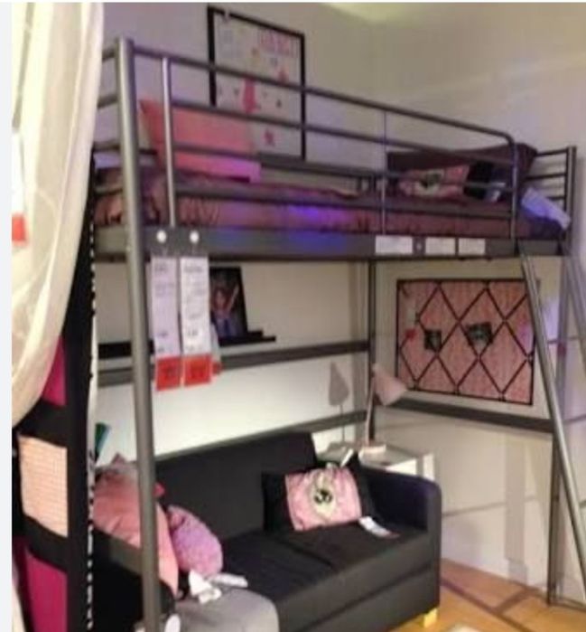 Cama beliche, metálica, cor cinza64584219571203122