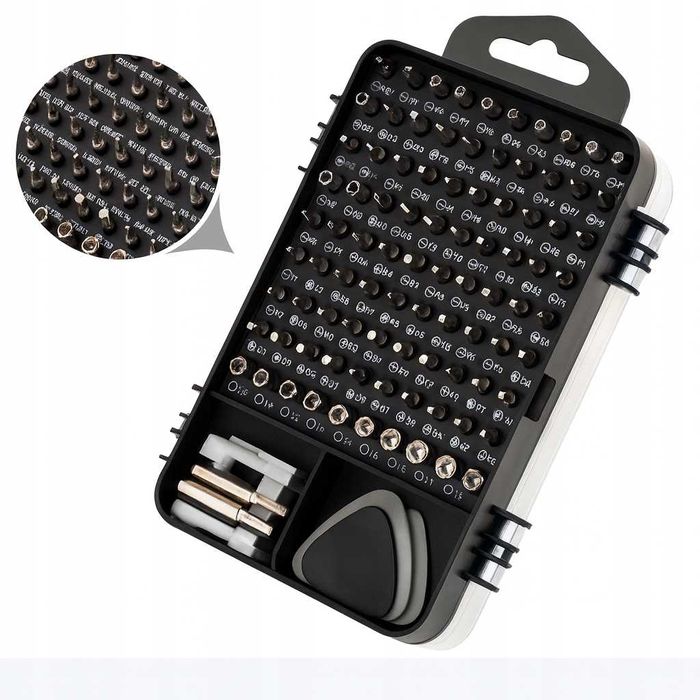 Śrubokręty precyzyjne 115 elementów TORX HEX do elektroniki GSM laptop