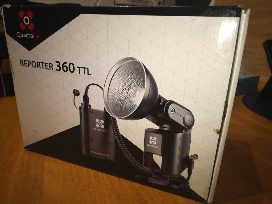Quadralite Reporter 360 TTL! Power pack w zestawie!