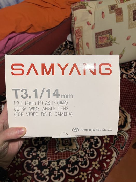 samyang T3.1 14mm ef sinema обєктив кіношний