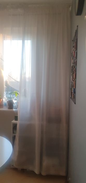 Zasłona dekoracyjna biała 2szt