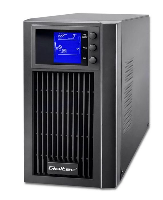 Zasilacz awaryjny UPS Qoltec 1000VA Pełny Sinus, nowy akumulator