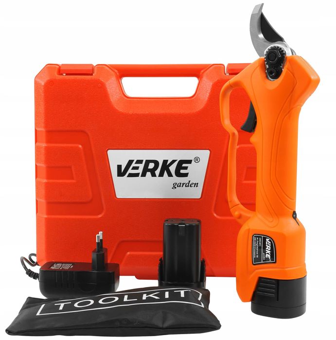 SEKATOR AKUMULATOROWY Elektryczny Nożyce Ogrodowy 2xAKU Do GałęziKrzew