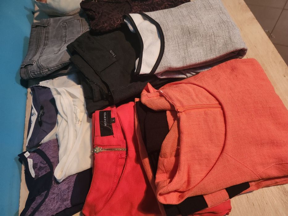 Paka markowych ubran damskich XL