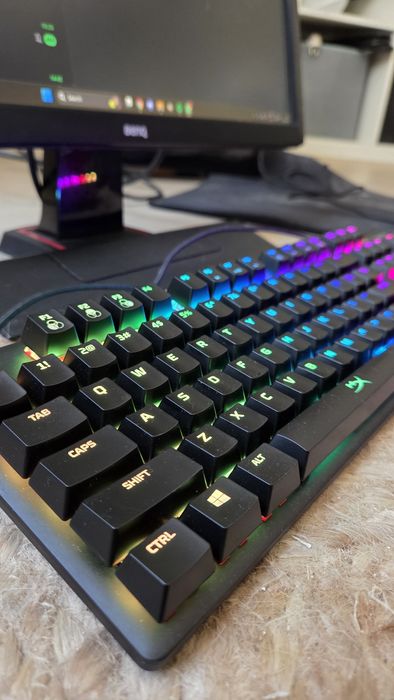 Teclado Mecanico HyperX Alloy Origins RGB Red Linear- como novo com caixa