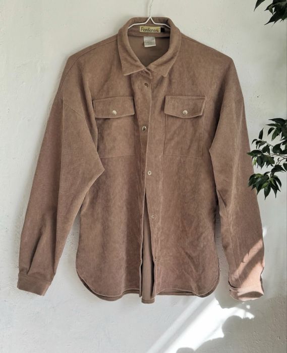 Вельветова сорочка oversize