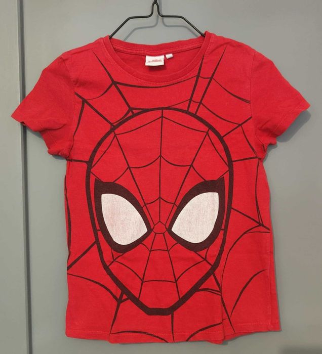 T-shirt chłopięcy ze Spiderman Marvel z krótkim rękawem roz. 134
