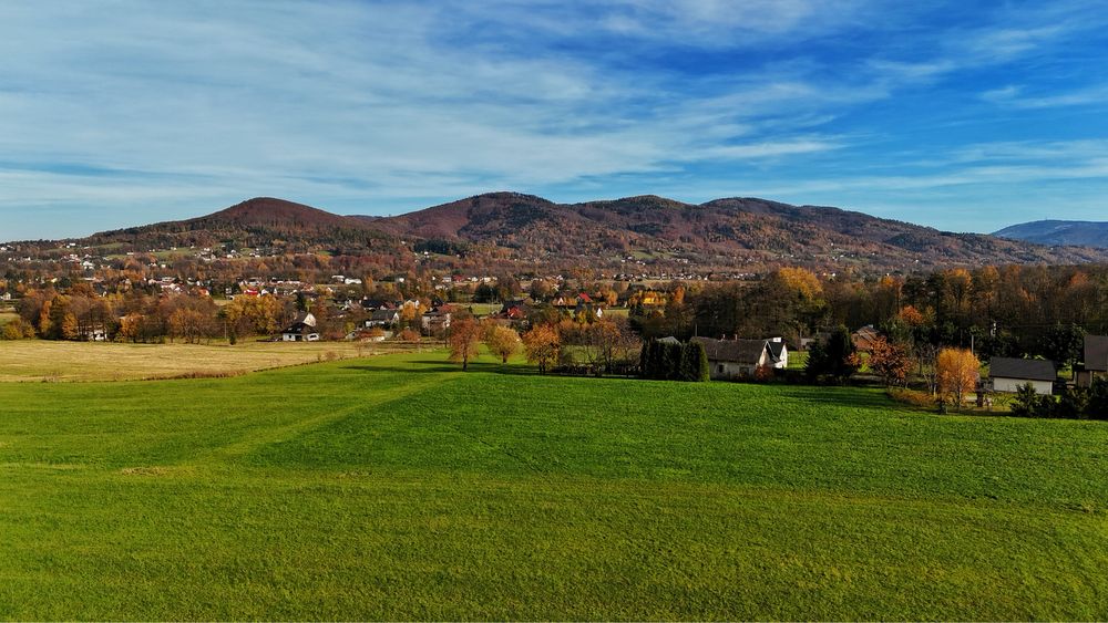 Piekna widokowa działka budowlana - 1029 m2 Górki Wielkie