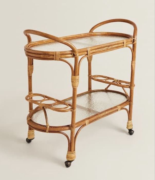 Carrinho bebidas rattan Zara Home