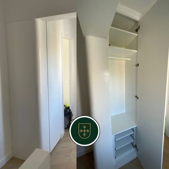 Roupeiros curvos e personalizados