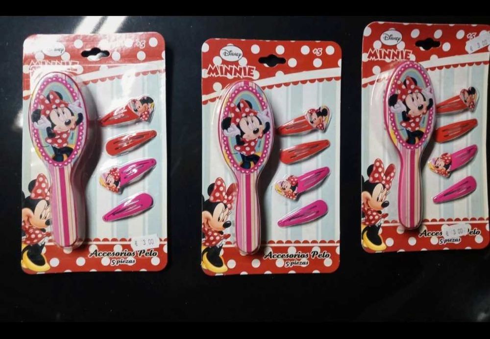 Conjunto escova cabelo Minnie