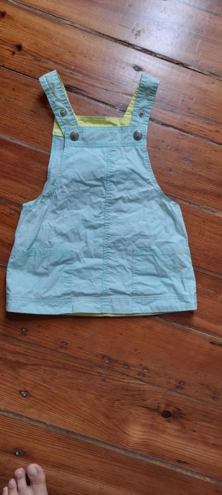 Overalls Dress with Zipper