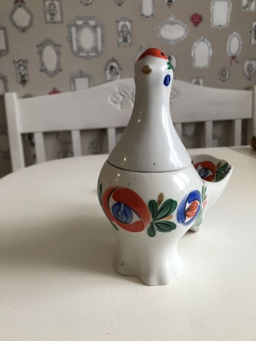 Фарфоровая статуэтка сольничка Петушок