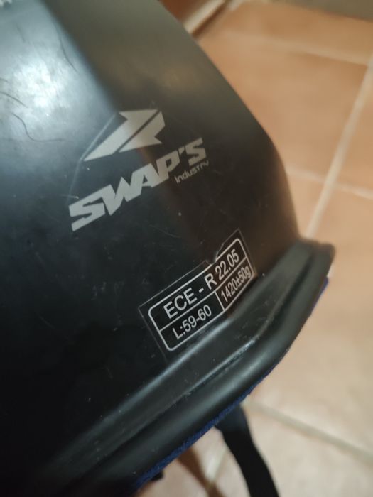 Capacete de motocross SWAP'S S818 Preto + óculos 100% mais 7€