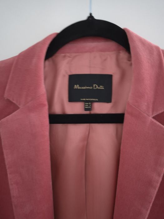 Marynarka Massimo Dutti welur  drobny sztruks 40