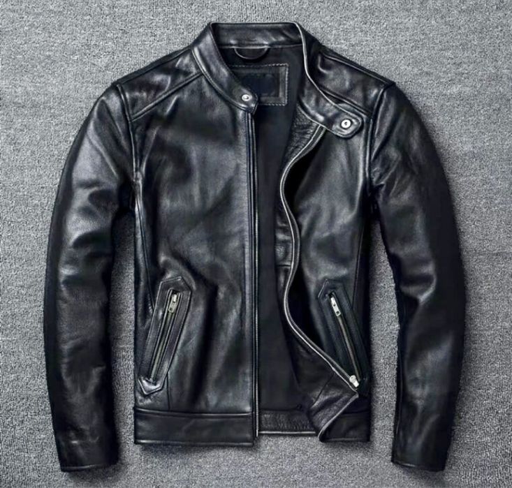 Kurtka skórzana męska ramoneska vintage skóra naturalna bikerka