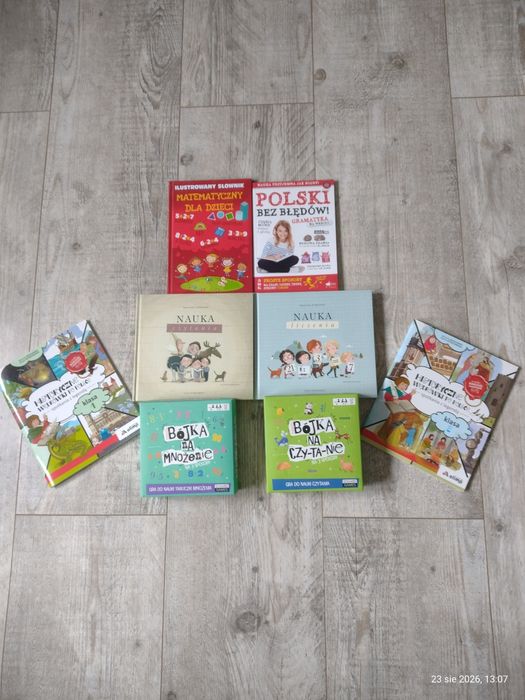 Książki i gry planszowe do edukacji