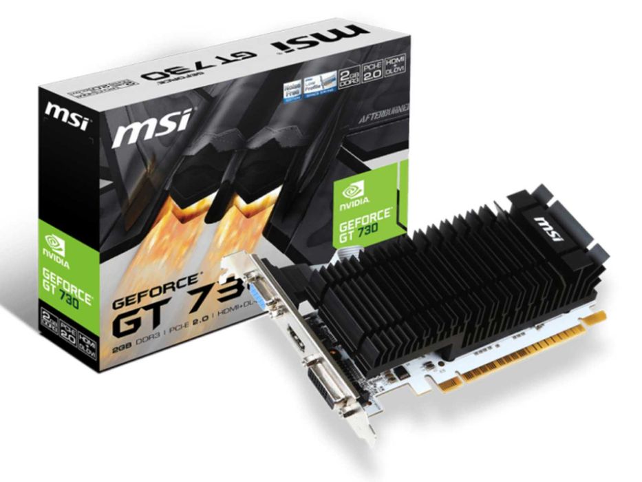 NOWA Karta graficzna MSI GeForce GT 730 2GB + niski śledź Low Profile