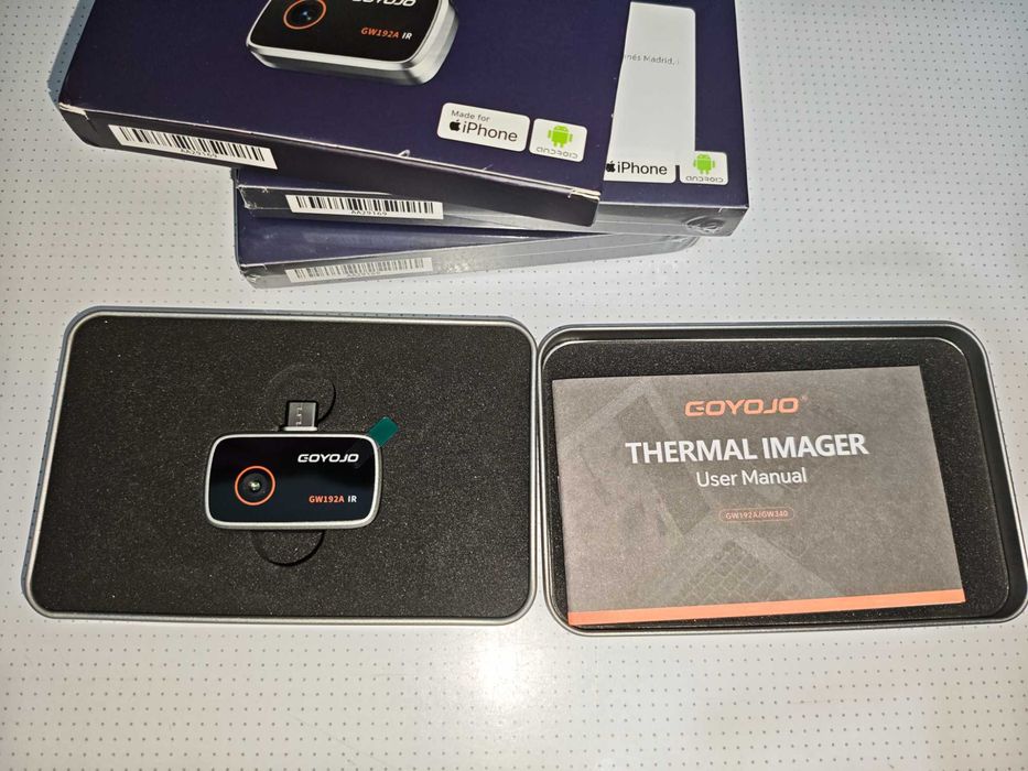 GOYOJO GW192A 192×192 тепловізор портативний USB-C Android Iphone 25Гц