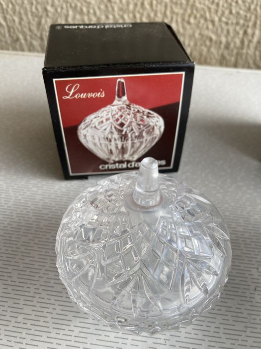 Bomboneira e coffret em cristal d’arques