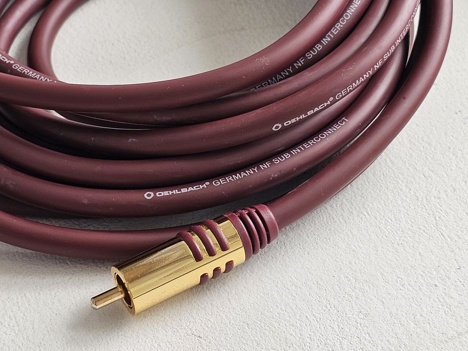 kabel przewod Oehlbach 5m subwoofer do suba subwoofera 5m - okazja jak NOWY
