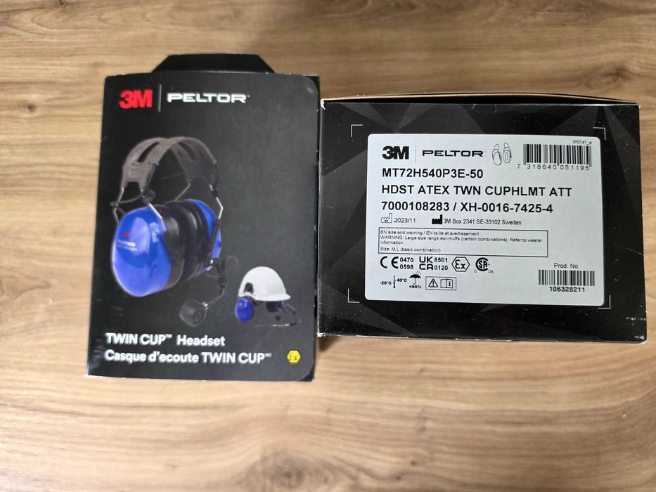 Ochronnik słuchu 3M Peltor Twin Cup ATEX - wersja nahełmowa