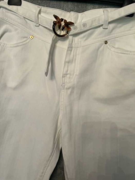 Spodnie jeans oryginalne Pinko z mega paskiem r.31