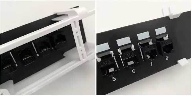 Patch panel 8 portas Cat.6