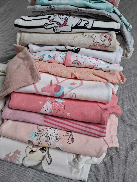 Duża paczka ubranek dziewczynka 62 wyprawka