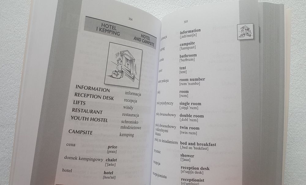 Słownik polsko-angielski, angielsko-polski z rozmówkami