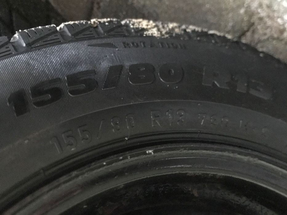 Felgi stalowe oraz opony 155/80/r13 4х100