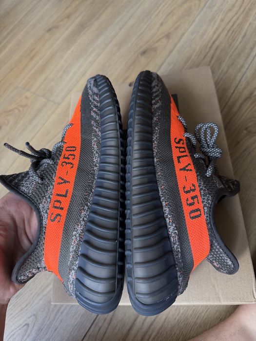 Adidas Yeezy Boost 350 V2 Carbon Beluga buty sneakersy brązowe 42
