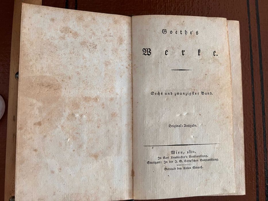 Гете (Göthes Werke) 26 томов 1816-1822  на немецком языке