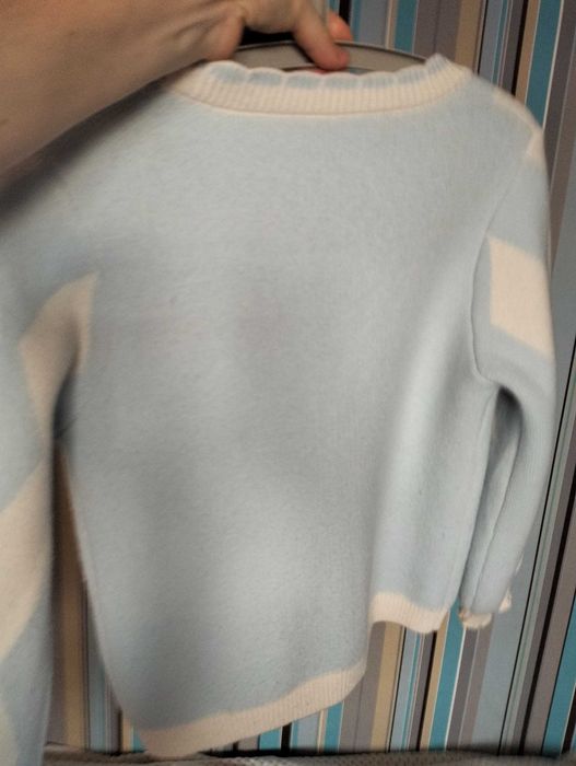 Zestaw komplet Cinnamoroll, spodnie , spódnica,sweter jasnoniebieski
