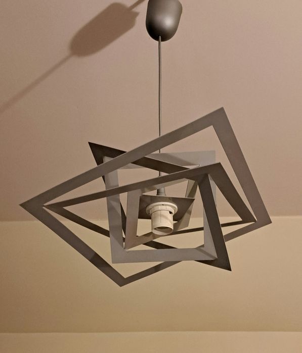 Lampa sufitowa szara