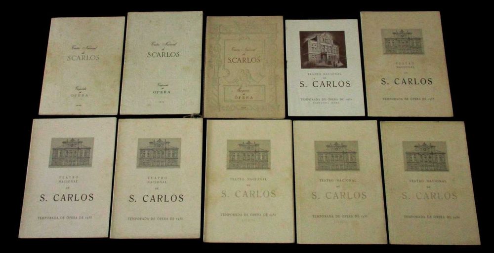 Programas das Temporadas de Ópera no Teatro Nacional de São Carlos