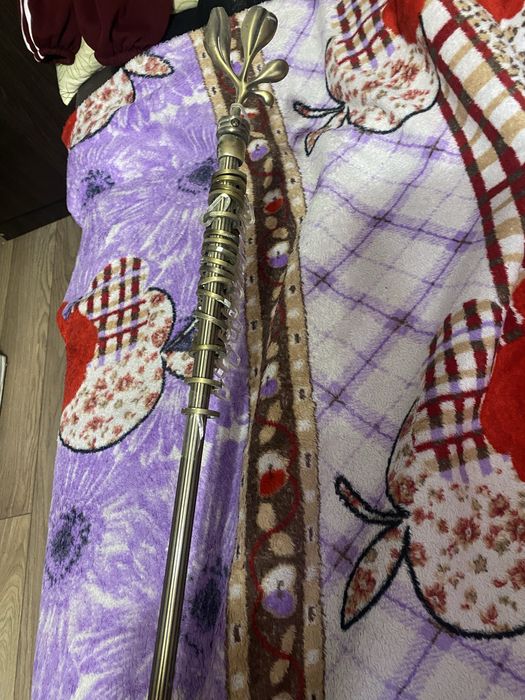 Кований карниз двійний