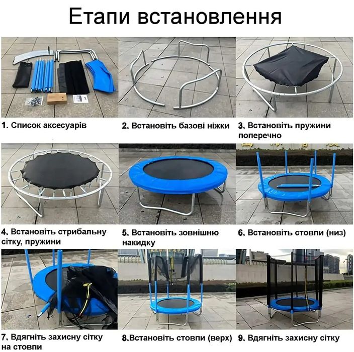 ЛІТНЯ АКЦІЯ | БАТУТ дитячий для стрибків для ігор для тренувань. ВІД