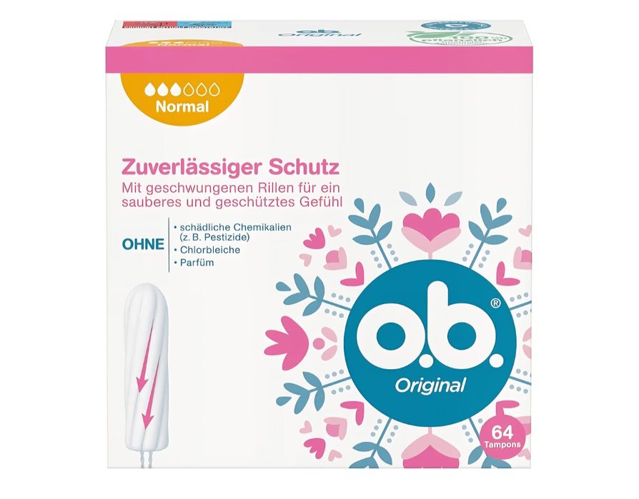 Tampony ob normal - 4 opakowania po 64 sztuki - 256 sztuk