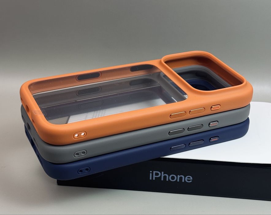 Чехол на iPhone 17 Pro Max Orange, 17 Pro Blue, 17 Pro Max Silver