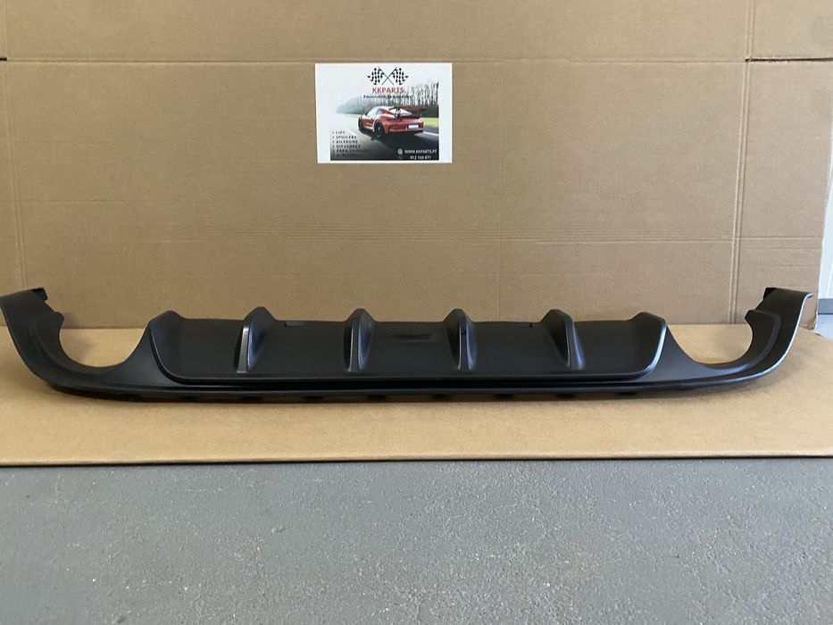 SPOILER DIFUSOR 4 SAÍDAS ESCAPE PALA ABA VW GOLF 7.5 TCR GTI R NORMAL