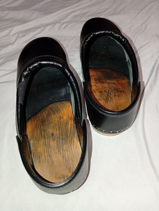 Стильные, кожаные Сабо (Клоги) на Деревянной подошве