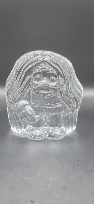 Figurka ze szkła, troll, szwecja, vintage, stan bardzo dobry
